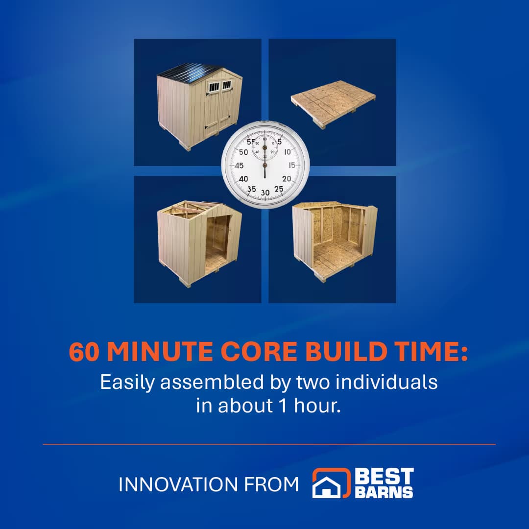 RapidShed: 60 minute build time
