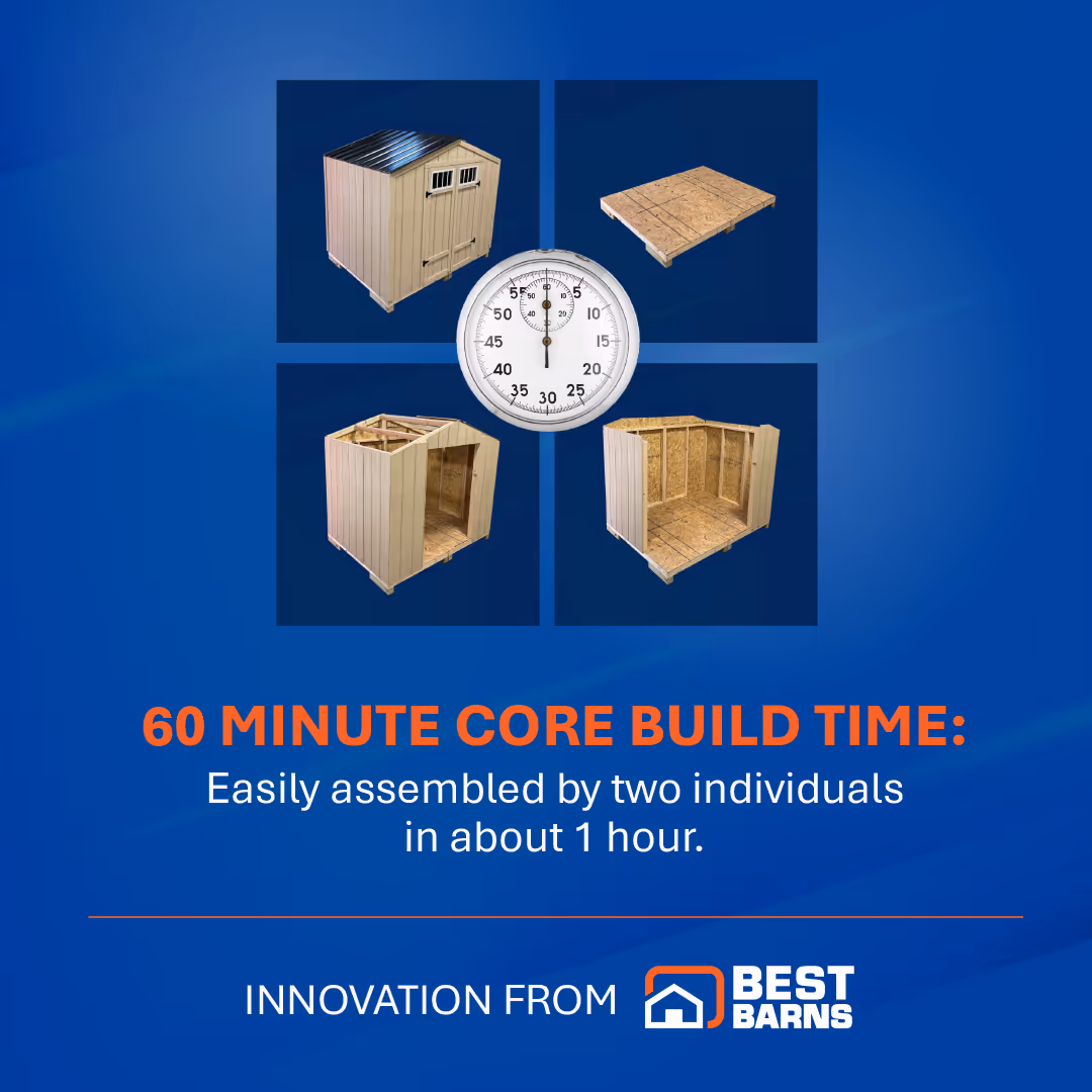 RapidShed: 60 minute build time